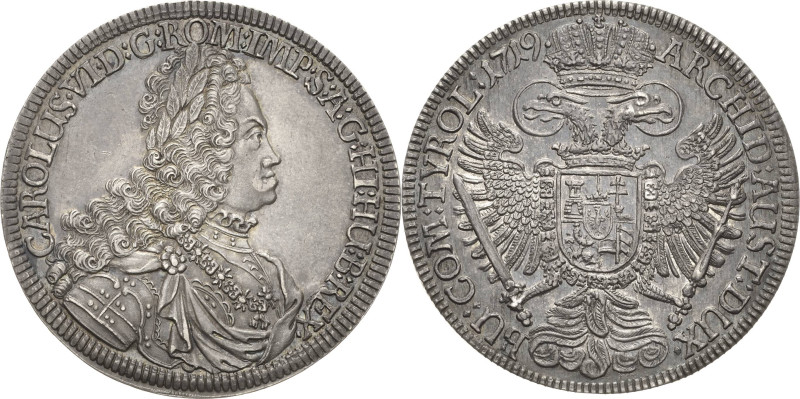 Habsburg
Karl VI. 1711-1740 Taler 1719, Hall Voglhuber 259/II M./T. 842 Davenpo...