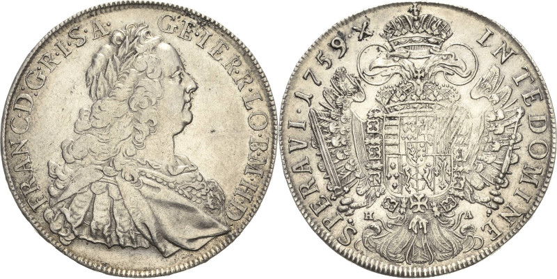 Habsburg
Franz I. 1745-1765 Taler 1759, HA-Hall Voglhuber 289 Davenport 1155 M....