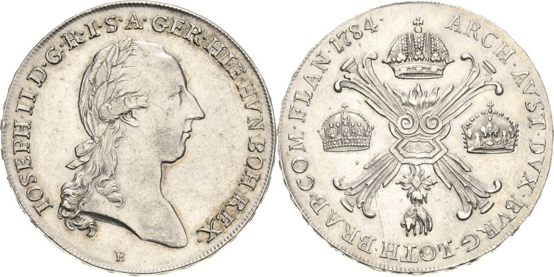 Habsburg
Josef II. 1764-1790 Taler 1784, B-Kremnitz Voglhuber 298 Davenport 117...