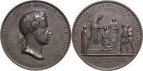 Kaiserreich Österreich
Ferdinand I. 1835-1848 Bronzemedaille 1838 (L. Manfredini) Auf seine Krönung zum König der Lombardei und Venetien in Mailand. ...