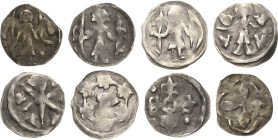 Brandenburg, Markgrafschaft
Ludwig der Bayer 1324-1351 Denar Fundgruppe W1. Stehender Markgraf mit zwei Fahnen / Blätterkreuz im Vierpass. Dazu Markg...