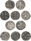 Brandenburg, Markgrafschaft
Ludwig der Ältere 1323-1351 Denar. Markgraf zwischen 4 Sternen / Lanzenspitzenkreuz, in den Winkeln je 3 Kugeln. Dazu ste...