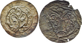 Eschwege, Frauenabtei
Äbtissin Gertrud 1180-1188 Brakteat Fd. Seega - Fd. Erfurt - Fd. Nordhausen -, vgl. 371 Slg. Bonhoff - Berger - Fd. Gotha - Slg...