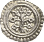 Lindau
 Brakteat. Linde mit dreiteiliger Wurzel, 7 Blättern und 16 Blüten, doppelter Wulstring und Perlrand Klein/Ulmer 84 Berger 2519 Slg. Bonhoff 1...