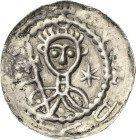 Magdeburg, Erzbistum
Adelgot von Veltheim 1107-1119 Brakteat. Brustbild des Bischofs von vorn mit Fahne, rechts Stern Schwinkowski 14 Slg. Bonhoff 89...