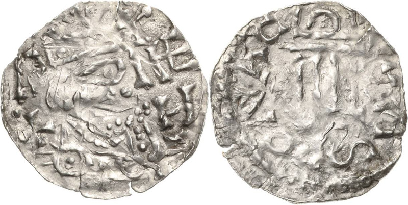 Regensburg, Herzoglich bayerische Münzstätte
Heinrich III. 1042-1047 Denar Gekr...