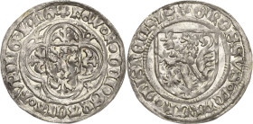 Sachsen, Haus Wettin, Groschenzeit
Markgraf Friedrich IV. mit Markgraf Wilhelm II. und Landgraf Friedrich 1412-1425 Schildgroschen (1412/25), Freiber...