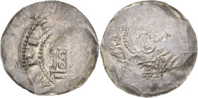 Speyer
Heinrich III., Kaiser seit 1046 1039-1056 Denar Kirchenportal, ARIA / Brustbild der Maria von vorn, SCA MARIA Dannenberg 838 Ehrend 2/26 var. ...