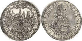 Augsburg-Stadt
 Taler 1642. Mit Titel und Porträt Ferdinand III. Stadtansicht Forster 292 Davenport 5039 Vetterle 1643.4 Äußerst selten in dieser Erh...