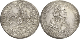 Augsburg-Stadt
 Taler 1645. Stadtansicht. Mit Titel und Porträt Ferdinand III Forster - Davenport 5039 Vetterle 1645.3 Seltener Jahrgang. Vorzüglich...