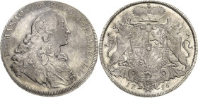 Bayern
Maximilian III. Joseph 1745-1777 Taler 1756, München Mit Laubrand Hahn 308 Beierlein 2171 Davenport 1948 Selten in dieser Erhaltung. Vorzüglic...