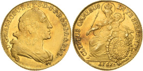 Bayern
Maximilian III. Joseph 1745-1777 Max d'or 1767, München Madonna Hahn 315 Beierlein 2155 Friedberg 242 GOLD. 6.35 g. Seltenes und attraktives E...