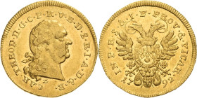 Bayern
Karl Theodor 1777-1799 Dukat 1792, München Auf das Vikariat. Kopf nach rechts, darunter Signatur D des Stempelschneiders Cajetan Destouches, C...