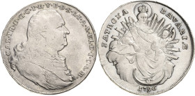 Bayern
Karl Theodor 1777-1799 Taler 1796, München Mit Randschrift. Madonna Hahn 347 Beierlein - Davenport 1966 Revers min. justiert, vorzüglich+