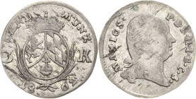 Bayern
Maximilian IV. Joseph 1799-1805 3 Kreuzer 1802. AKS 18 Hahn 416 I Selten. Kl. Schrötlingsfehler, sehr schön-vorzüglich