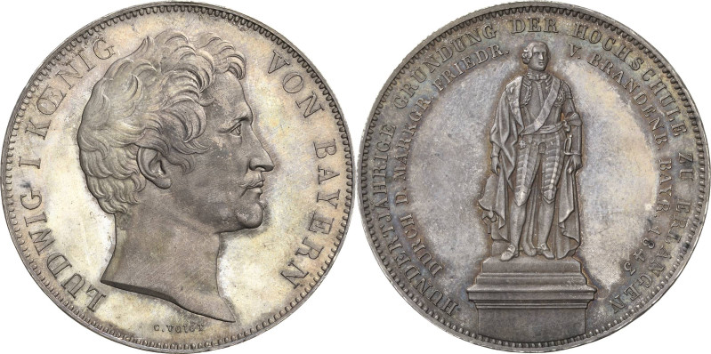 Bayern
Ludwig I. 1825-1848 Doppeltaler 1843, München Gründung der Hochschule in...