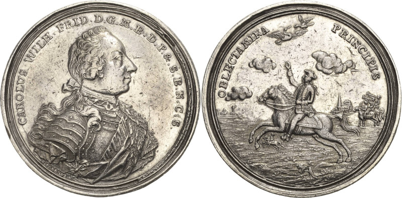 Brandenburg-Ansbach
Karl Wilhelm Friedrich 1729-1757 Taler o.J. (1753), Schwaba...