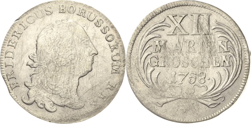 Brandenburg-Preußen
Friedrich II., der Große 1740-1786 12 Mariengroschen 1758, ...