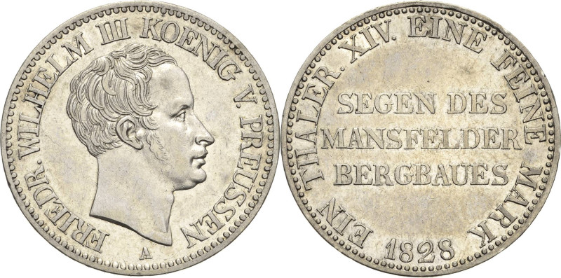 Brandenburg-Preußen
Friedrich Wilhelm III. 1797-1840 Taler 1828, A-Berlin Ausbe...