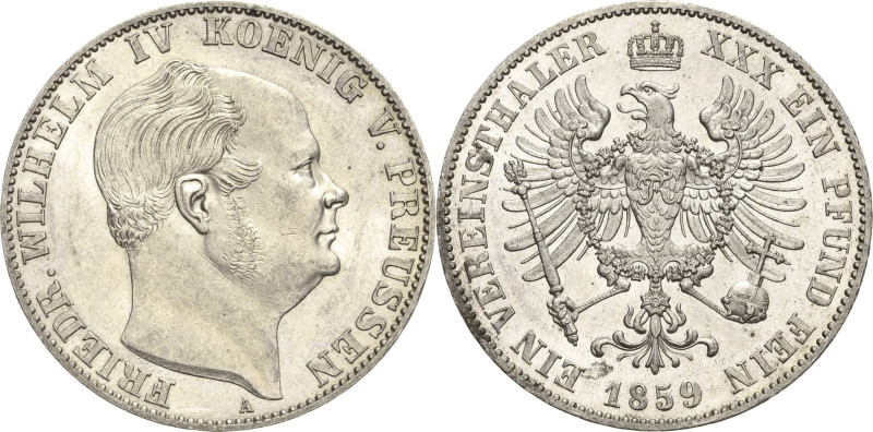 Brandenburg-Preußen
Friedrich Wilhelm IV. 1840-1861 Taler 1859, A-Berlin Olding...