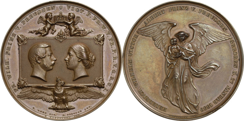 Brandenburg-Preußen
Friedrich Wilhelm IV. 1840-1861 Bronzemedaille 1859 (Staudi...