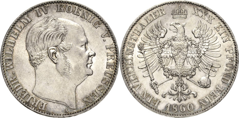 Brandenburg-Preußen
Friedrich Wilhelm IV. 1840-1861 Taler 1860, A-Berlin Olding...