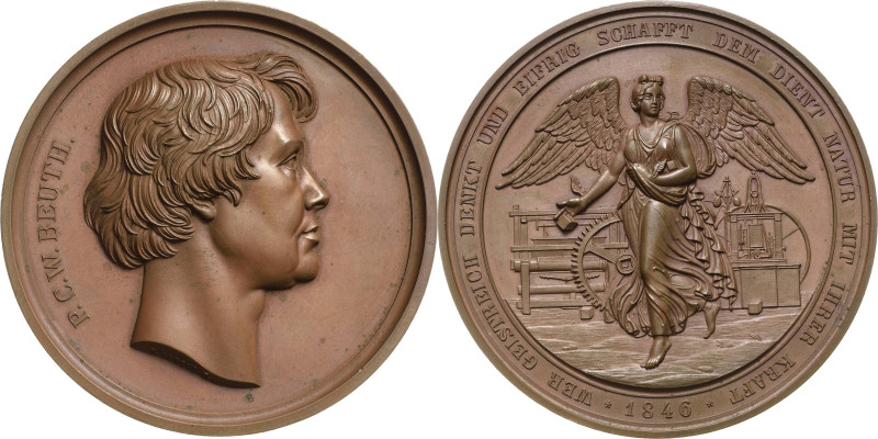 Brandenburg-Preußen
Medaillen Bronzemedaille 1846 (H. Lorenz) Christian Peter W...