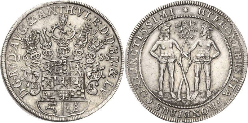 Braunschweig-Wolfenbüttel
Rudolf August und Anton Ulrich 1685-1704 Taler 1688, ...