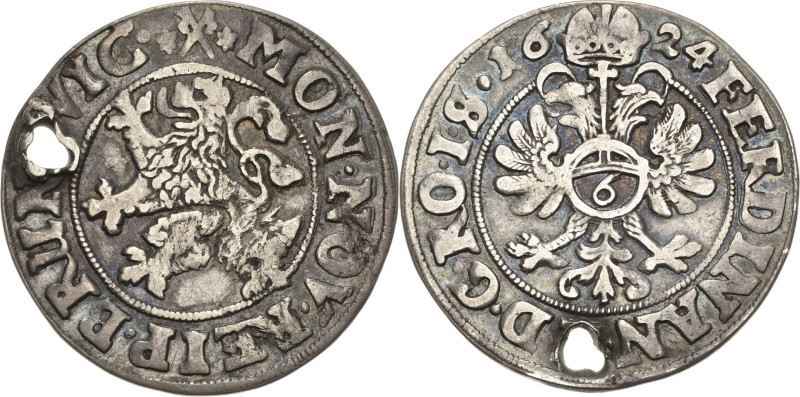 Braunschweig-Stadt
 1/4 Taler (6 Groschen) 1624. Mit Titel Ferdinand II Jesse 1...