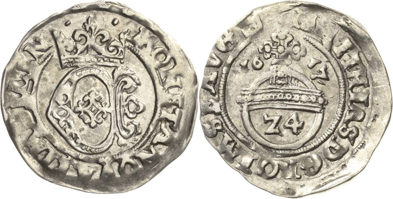 Einbeck
 1/24 Taler (Groschen) 1617. Mit Titel Matthias Buck 63 e/f Vorzüglich-...