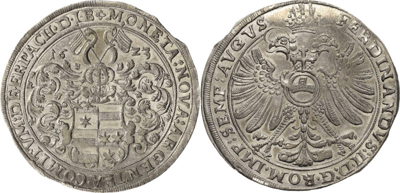 Erbach
Ludwig III., Johann Casimir und Georg Albrecht 1623-1627 Taler 1623, Für...