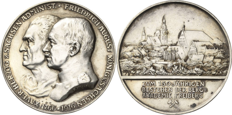 Freiberg
 Silbermedaille 1916 (F. Hörnlein) 150-jähriges Bestehen der Bergakade...