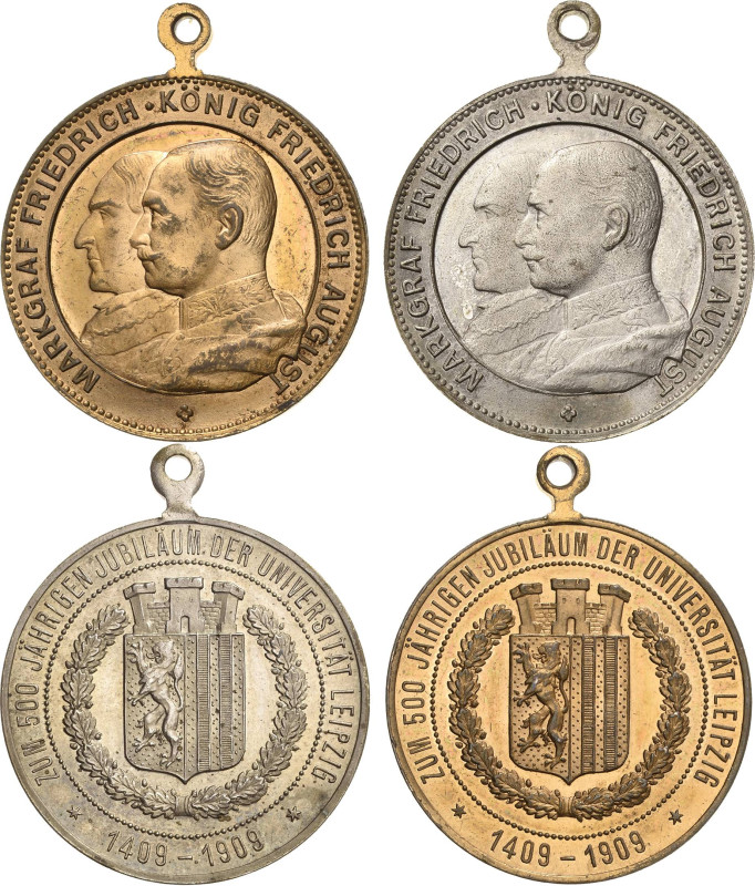 Leipzig
 Bronzemedaille 1909 (Bruno Fritsche) 500 Jahre Universität. Brustbilde...