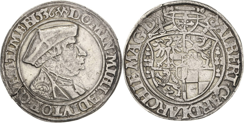 Magdeburg-Erzbistum
Albrecht IV. von Brandenburg 1513-1545 Guldengroschen 1536....