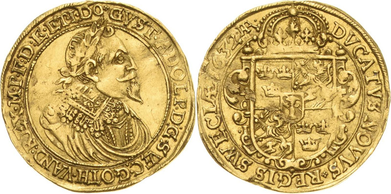 Mainz-Unter schwedischer Besetzung
Gustav II. Adolf 1631-1632 Dukat 1632. Münzm...