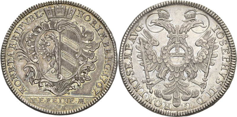 Nürnberg
 Taler 1767, SR-Nürnberg Mit Titel Joseph II. Mit Randschrift: DOMINE ...