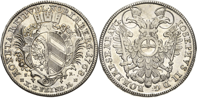 Nürnberg
 Taler 1768, SR-Nürnberg Mit Titel Joseph II. Mit Randschrift Kellner ...