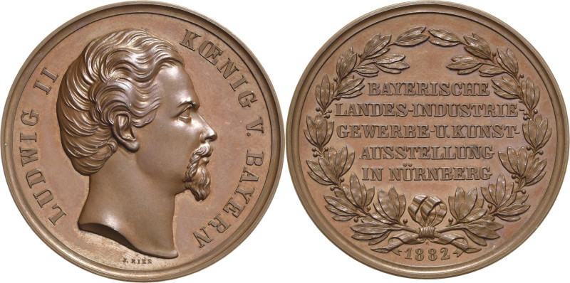 Nürnberg
 Bronzemedaille 1882 (J. Ries) Auszeichnungsmedaille der 1. Bayerische...