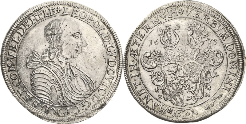 Pfalz-Veldenz
 Leopold Ludwig 1634-1694 Gulden zu 60 Kreuzern 1673, Weinburg od...