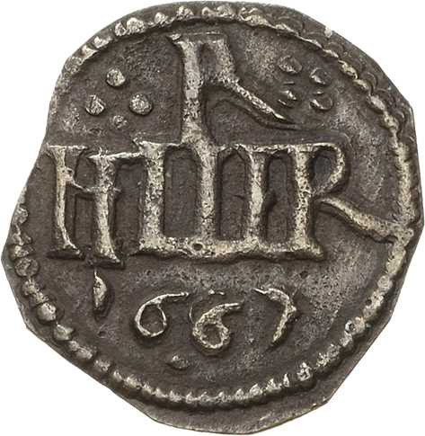 Reuss-Ältere Linie - Obergreiz
Heinrich I. 1629-1681 Einseitiger Heller 1667, G...