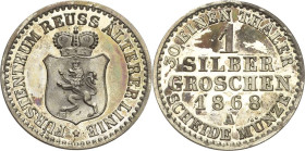 Reuss-Ältere Linie - Obergreiz
Heinrich XXII. 1859-1902 Silbergroschen 1868, A-Berlin AKS 16 Jaeger 48 Schmidt und Knab 339 Sehr selten in dieser Erh...