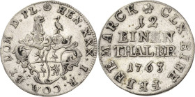 Reuss-Jüngere Linie - Gera
Heinrich XXX. 1748-1802 1/12 Taler 1763, ICE-Saalfeld Schmidt und Knab 486 Jaeger 62 b Seltenes und attraktives Exemplar. ...