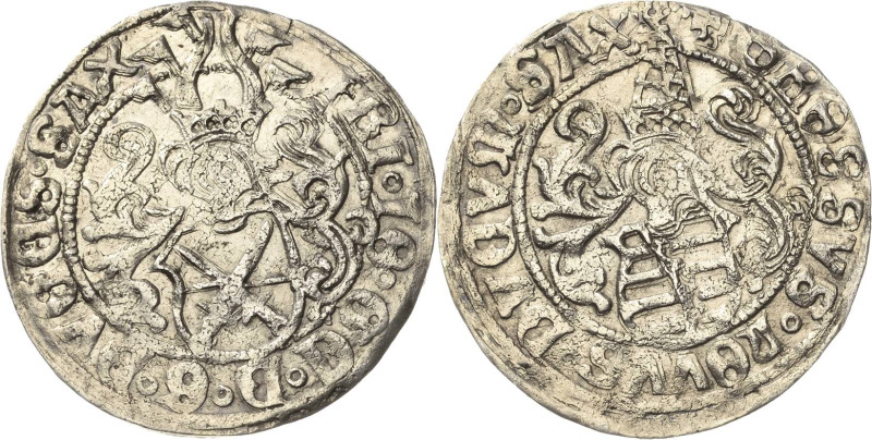 Sachsen-Kurlinie ab 1486 bis 1547 (Ernestiner)
Friedrich III., Johann und Georg...