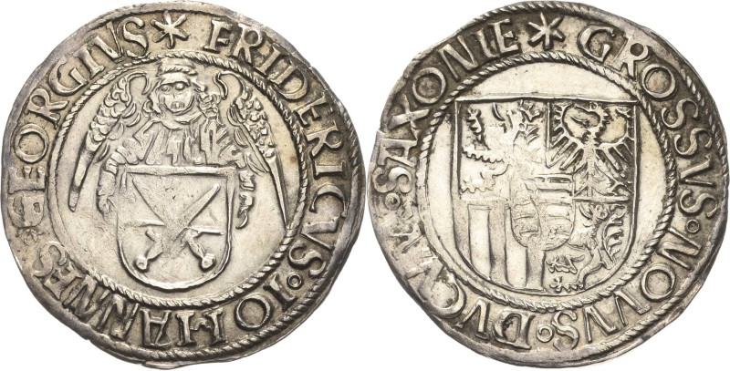 Sachsen-Kurlinie ab 1486 bis 1547 (Ernestiner)
Friedrich III., Johann und Georg...