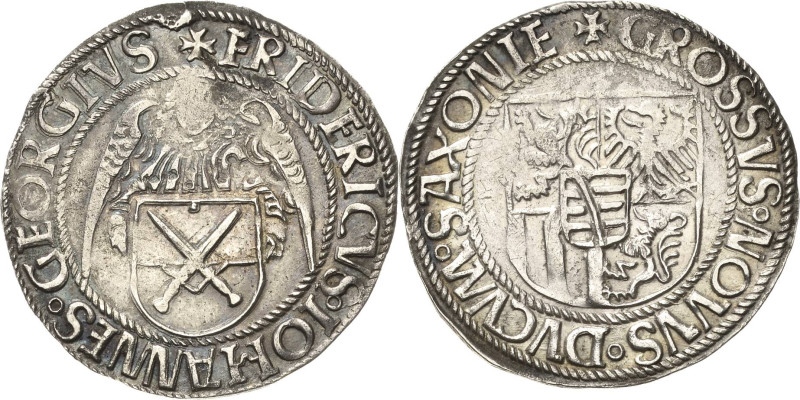 Sachsen-Kurlinie ab 1486 bis 1547 (Ernestiner)
Friedrich III., Johann und Georg...