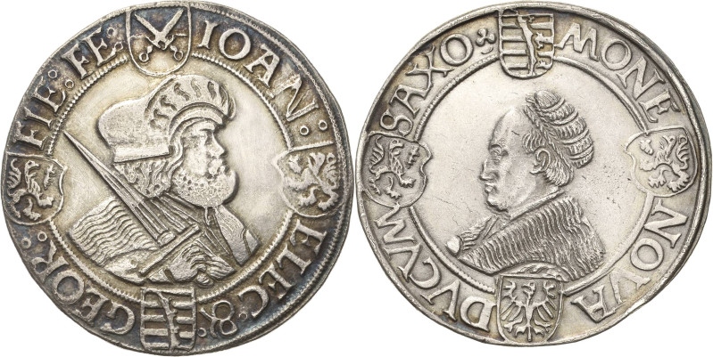 Sachsen-Kurlinie ab 1486 bis 1547 (Ernestiner)
Johann der Beständige und Georg ...