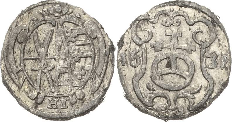 Sachsen-Kurlinie ab 1547 (Albertiner)
Johann Georg I. (1611-) 1615-1656 Pfennig...