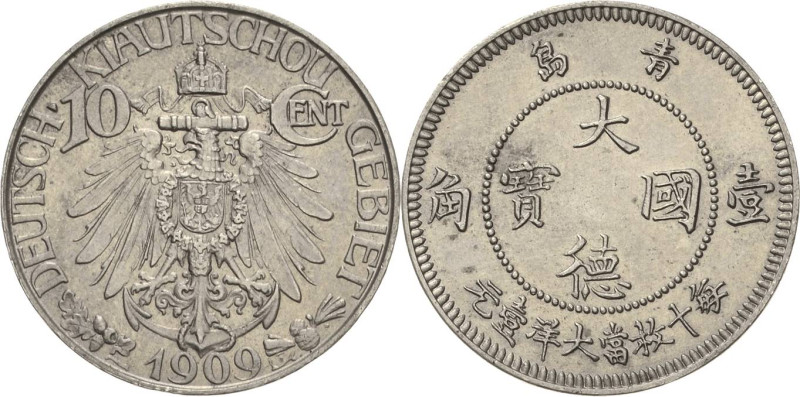 Kiautschou
 10 Cent 1909 (A) Jaeger 730 Prachtvolles Exemplar. Vorzüglich+