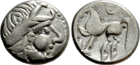 EASTERN EUROPE. Imitations of Philip II of Macedon (2nd-1st centuries BC). Tetradrachm. "Kugelwange" type