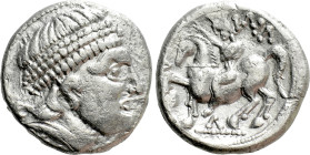 EASTERN EUROPE. Imitations of Philip II of Macedon (2nd century BC). Tetradrachm. "Philippsreiter" type